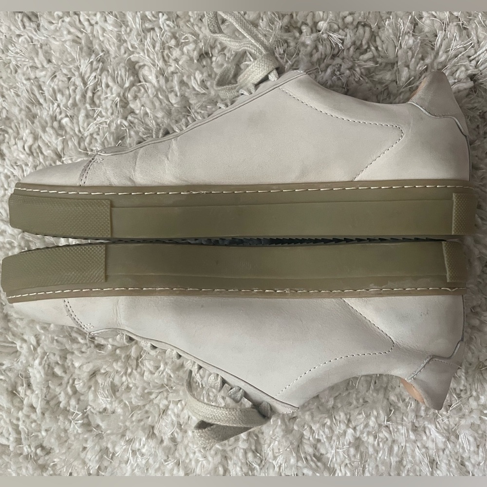 Reiss Women’s Cream Trainers with Gum Sole Size 9 - Picture 5 of 10
